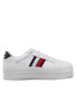 Tommy Hilfiger Sneakers Th Webbing Flatform Cupsole FW0FW06731 Alb - Pled.ro