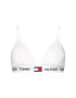 Tommy Hilfiger Sutien Bralette Padded Triangle Bra UW0UW02243 Alb - Pled.ro