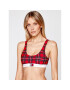 Tommy Hilfiger Sutien top Print UW0UW02395 Roșu - Pled.ro