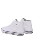 Tommy Hilfiger Teniși High Top Lace-Up Sneaker T3X4-32209-0890 S Alb - Pled.ro