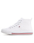 Tommy Hilfiger Teniși High Top Lace-Up T3A9-32679-0890 S Alb - Pled.ro