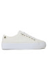 Tommy Hilfiger Teniși Platform Vulcanized Sneaker FW0FW07156 Bej - Pled.ro