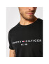 Tommy Hilfiger Tricou Core Logo Tee MW0MW11465 Negru Slim Fit - Pled.ro