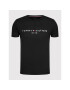 Tommy Hilfiger Tricou Core Logo Tee MW0MW11465 Negru Slim Fit - Pled.ro