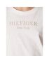 Tommy Hilfiger Tricou Foil WW0WW37194 Alb Regular Fit - Pled.ro