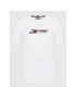 Tommy Hilfiger Tricou Logo MW0MW21098 Alb Slim Fit - Pled.ro