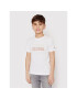 Tommy Hilfiger Tricou Over Print KB0KB07015 D Alb Regular Fit - Pled.ro