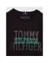 Tommy Hilfiger Tricou Over Print KB0KB07015 D Negru Regular Fit - Pled.ro