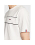 Tommy Hilfiger Tricou Piping MW0MW28937 Alb Regular Fit - Pled.ro