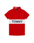 Tommy Hilfiger Tricou polo Blocking KB0KB06539 M Roșu Regular Fit - Pled.ro