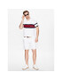 Tommy Hilfiger Tricou polo Colourblock Placement MW0MW30755 Alb Regular Fit - Pled.ro