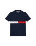 Tommy Hilfiger Tricou polo Flag KB0KB06535 Bleumarin Regular Fit - Pled.ro