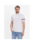 Tommy Hilfiger Tricou polo Global Stp Placement MW0MW30767 Alb Regular Fit - Pled.ro