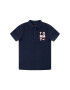 Tommy Hilfiger Tricou polo Graphic KB0KB05430 D Bleumarin Regular Fit - Pled.ro