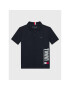 Tommy Hilfiger Tricou polo Graphic KB0KB07730 D Bleumarin Regular Fit - Pled.ro