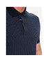 Tommy Hilfiger Tricou polo Micro Print MW0MW30775 Bleumarin Slim Fit - Pled.ro