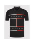 Tommy Hilfiger Tricou polo Rwb Flag MW0MW25043 Negru Regular Fit - Pled.ro