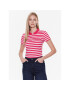 Tommy Hilfiger Tricou polo Stripe WW0WW27151 Roz Slim Fit - Pled.ro