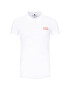 Tommy Hilfiger Tricou polo Tommy Box WW0WW30742 Alb Slim Fit - Pled.ro