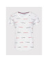 Tommy Hilfiger Tricou Print UW0UW02846 Alb Regular Fit - Pled.ro