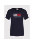 Tommy Hilfiger Tricou Regular Flag C-nk WW0WW31771 Bleumarin Regular Fit - Pled.ro