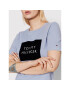 Tommy Hilfiger Tricou Regular Flock Box C-kn WW0WW32800 Albastru Regular Fit - Pled.ro