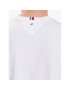 Tommy Hilfiger Tricou Textured Tape MW0MW30448 Alb Regular Fit - Pled.ro