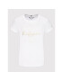 Tommy Hilfiger Tricou Th Script Open-Nk WW0WW33016 Alb Regular Fit - Pled.ro