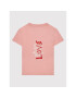 Tommy Hilfiger Tricou Valentines Day KG0KG06788 Roz Regular Fit - Pled.ro