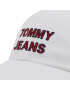 Tommy Jeans Șapcă Graphic Cap AW0AW10191 Alb - Pled.ro