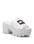 Tommy Jeans Șlapi Slip On Mule EN0EN01808 Alb - Pled.ro