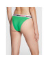 Tommy Jeans Bikini partea de jos High Leg Cheeky UW0UW03400 Verde - Pled.ro