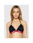 Tommy Jeans Bikini partea de sus Triangle Fixed UW0UW02938 Bleumarin - Pled.ro