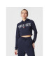 Tommy Jeans Bluză Archive DW0DW14927 Bleumarin Cropped Fit - Pled.ro