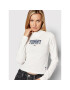 Tommy Jeans Bluză Baby DW0DW12112 Alb Cropped Fit - Pled.ro