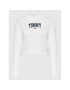 Tommy Jeans Bluză Baby DW0DW12112 Alb Cropped Fit - Pled.ro