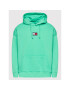 Tommy Jeans Bluză Badge DM0DM10904 Verde Regular Fit - Pled.ro