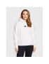 Tommy Jeans Bluză Center Badge Fleece DW0DW14690 Alb Regular Fit - Pled.ro