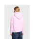 Tommy Jeans Bluză Center Badge Fleece DW0DW14690 Roz Regular Fit - Pled.ro