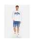 Tommy Jeans Bluză College Pop DM0DM16383 Alb Relaxed Fit - Pled.ro