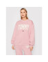 Tommy Jeans Bluză Collegiate DW0DW12103 Roz Relaxed Fit - Pled.ro