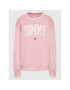 Tommy Jeans Bluză Collegiate DW0DW12103 Roz Relaxed Fit - Pled.ro