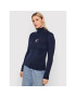 Tommy Jeans Bluză cu gât Tiny Tommy DW0DW10994 Bleumarin Regular Fit - Pled.ro