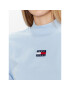 Tommy Jeans Bluză DW0DW14884 Albastru Cropped Fit - Pled.ro