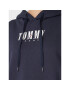 Tommy Jeans Bluză Essential Logo DW0DW14327 Bleumarin Relaxed Fit - Pled.ro