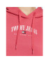 Tommy Jeans Bluză Essential Logo DW0DW14852 Roz Relaxed Fit - Pled.ro