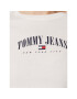 Tommy Jeans Bluză Essential Logo DW0DW14911 Alb Regular Fit - Pled.ro