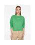 Tommy Jeans Bluză Essential Logo DW0DW15409 Verde Boxy Fit - Pled.ro