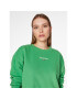 Tommy Jeans Bluză Essential Logo DW0DW15409 Verde Boxy Fit - Pled.ro