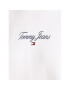 Tommy Jeans Bluză Essential Logo DW0DW16140 Alb Relaxed Fit - Pled.ro